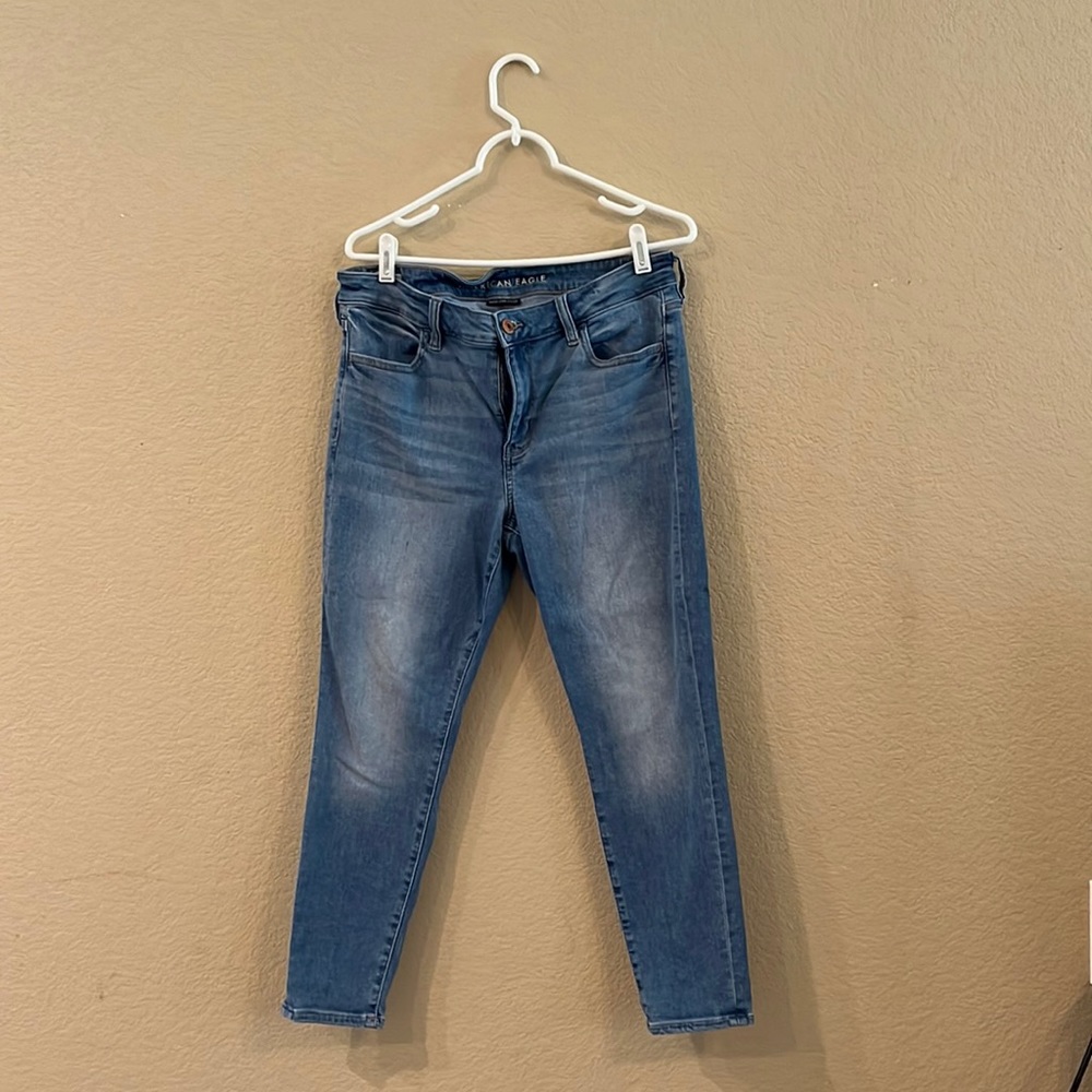 American Eagle Next Level Stretch Jeggings Crop